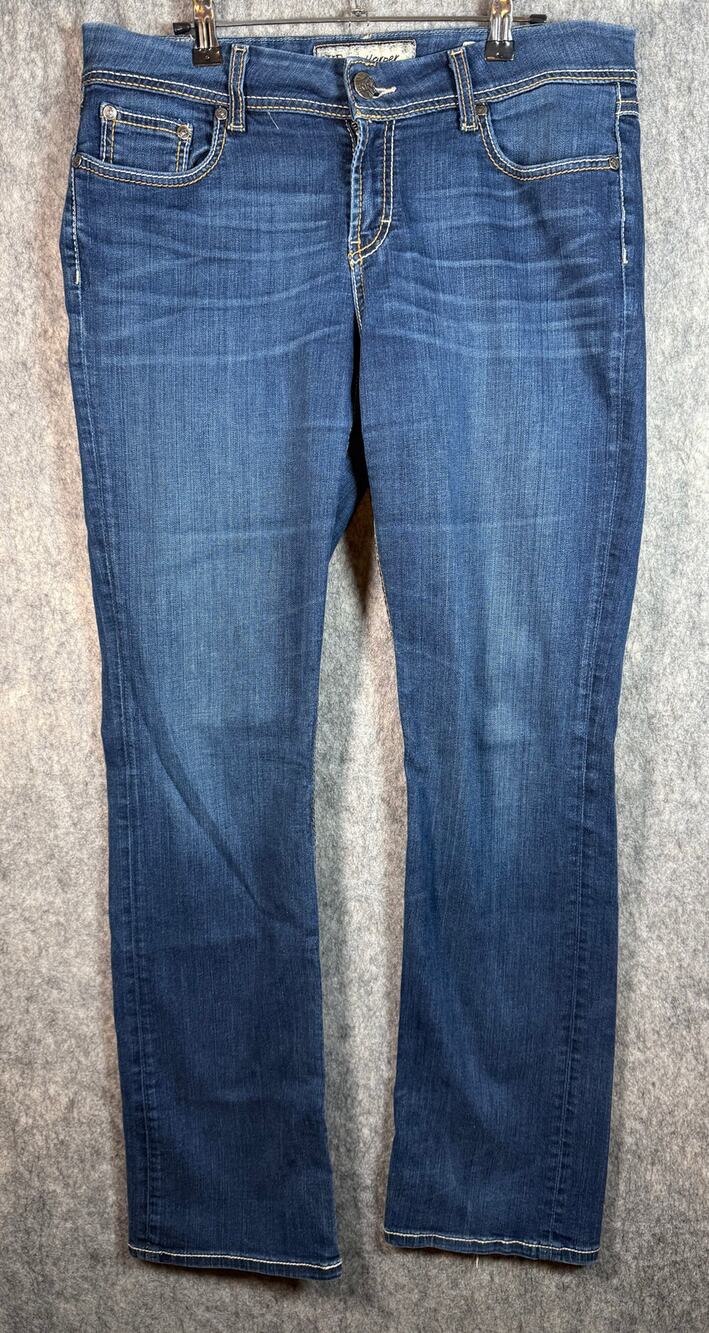BKE Denim Harper Womens Size 31L Bootcut Blue Jeans 5-Pocket Bling Stretch